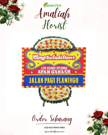 Sewa Papan Bunga Gedang